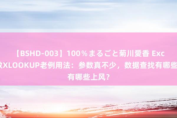 【BSHD-003】100％まるごと菊川愛香 Excel函数XLOOKUP老例用法：参数真不少，数据查找有哪些上风？