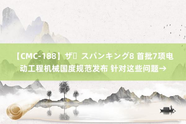 【CMC-188】ザ・スパンキング8 首批7项电动工程机械国度规范发布 针对这些问题→