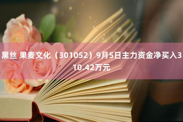 黑丝 果麦文化（301052）9月5日主力资金净买入310.42万元