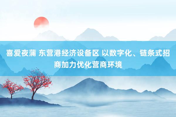 喜爱夜蒲 东营港经济设备区 以数字化、链条式招商加力优化营商环境